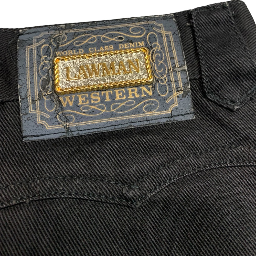 Vintage Lawman Women’s Western High Waisted Black Denim Jeans